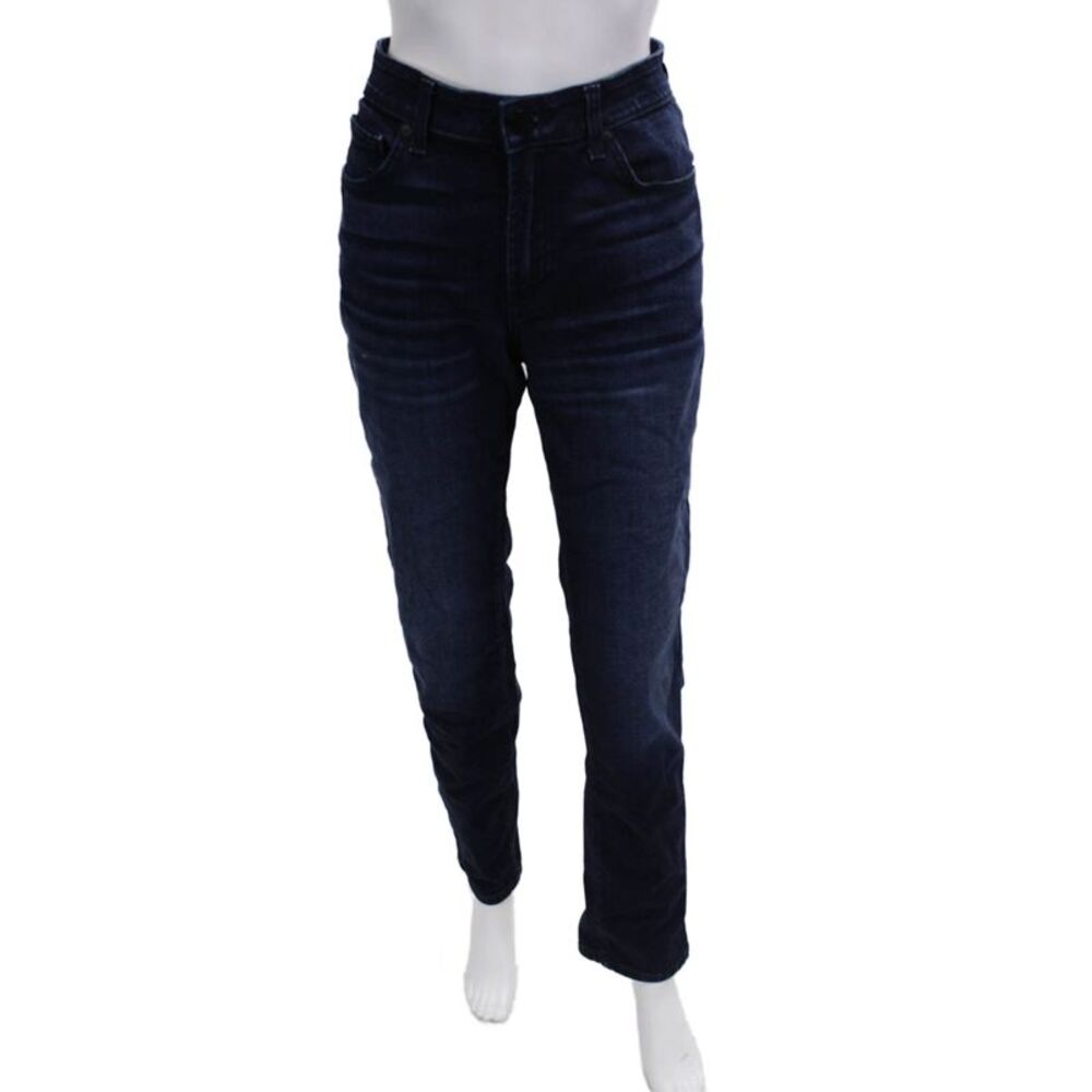 Monfrere Mens Dark Blue Skinny Straight Jeans Size 30